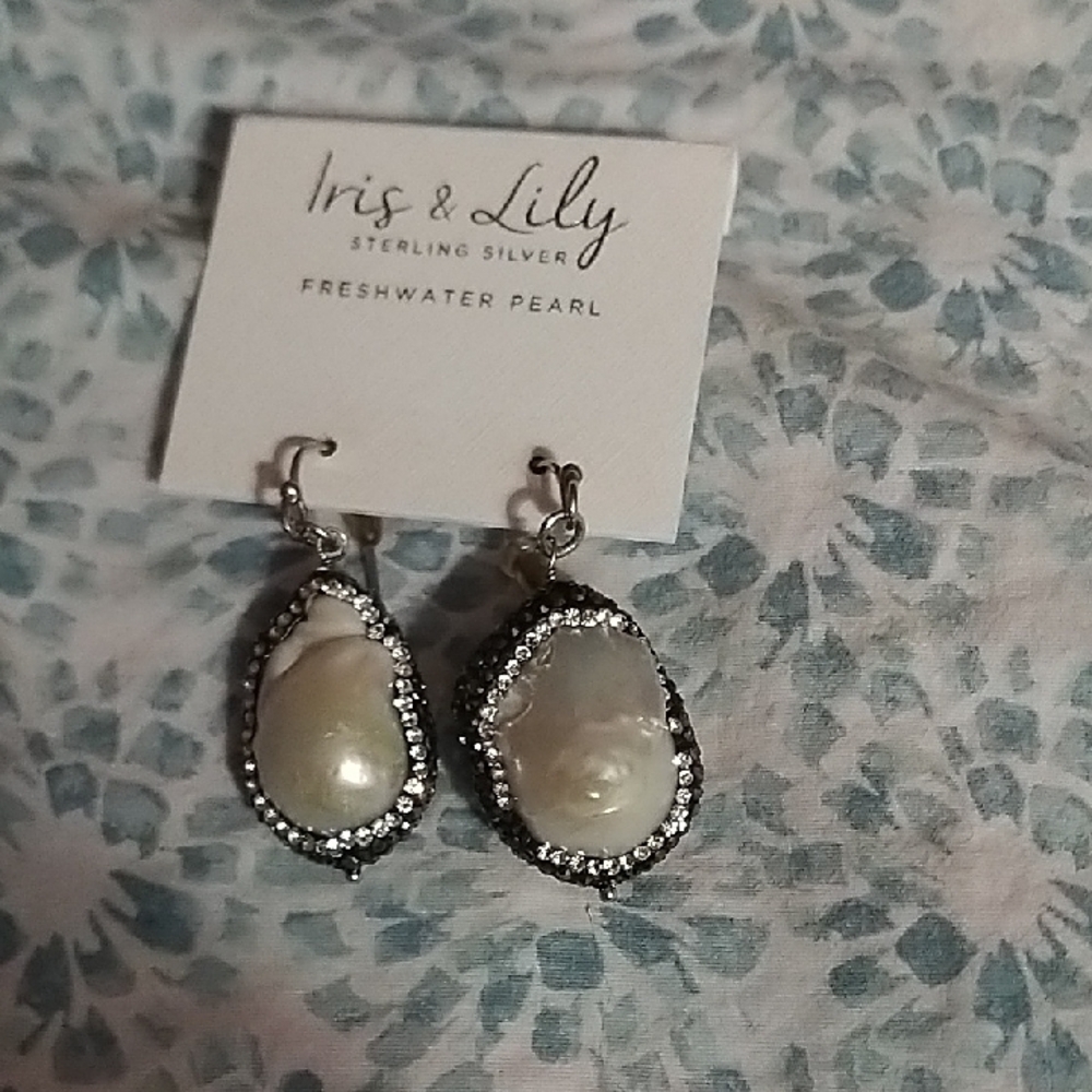Sterling Silver Freshwater Pearl Earrings
